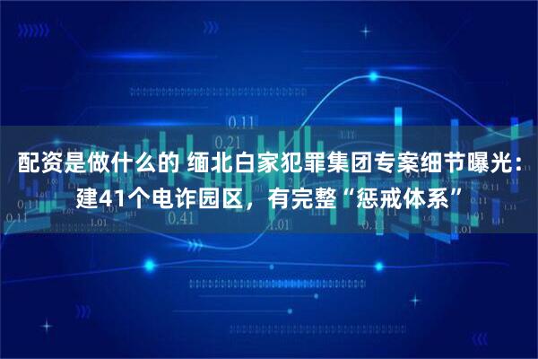 配资是做什么的 缅北白家犯罪集团专案细节曝光：建41个电诈园区，有完整“惩戒体系”